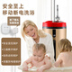 全家旺電熱水器可移動洗澡機(jī)戶外農(nóng)村家用斷電式沐浴儲水式速熱淋浴大容量出租房洗澡80L小型衛(wèi)生間 2020至尊斷電升級款（金桶紅蓋）