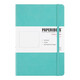 Paperideas 皮面點(diǎn)陣筆記本a5手帳本方格硬面綁帶本商務(wù)記事本定制日記本成人簡(jiǎn)約帶頁(yè)碼空白本 蒂芙尼藍 A5/188頁(yè) 橫線(xiàn)內頁(yè)
