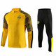 爵城系（Juechengxi） 足球服長(cháng)袖訓練服套裝男秋冬兒童成人運動(dòng)服足球外套AC米蘭長(cháng)袖 351#多特黃色 M【150-160cm】[75-90斤】