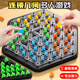 艾福兒連鎖三角棋皮筋兒童益智玩具思維桌游智力開(kāi)發(fā)游戲幾何親子互動(dòng) 【連鎖三角棋】底座4棋盤(pán)+84棋子