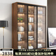 學(xué)生時(shí)代（SCHOOLDAYS）推拉門(mén)書(shū)柜實(shí)木帶門(mén)書(shū)架玻璃門(mén)書(shū)柜手辦柜文件柜實(shí)木組合書(shū)櫥 E0級生態(tài)板 三門(mén)(1.6m長(cháng))5層