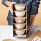 INSCRIPTION 中式國風(fēng)米飯碗 家用吃飯碗套裝高顏值陶瓷餐具 玉兔踏雪5只裝