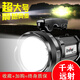侶字強(qiáng)光手電筒遠(yuǎn)射20000充電家用防水長續(xù)航超氙氣手提應(yīng)急探照燈 398黑色款-帶側(cè)燈-白光