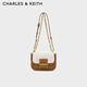 CHARLES&KEITHCharlot拼接毛絨腋下豆腐包女生日禮物七夕禮物CK2-80671534-1 Multi綜合色 S
