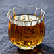 樸原良品 耐熱玻璃品茗杯 主人杯家用功夫茶具茶杯透明小杯子手工茶道配件 海棠品茗主人杯