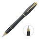 派克（PARKER）都市系列鋼筆寶珠筆 辦公用品商務(wù)學(xué)生墨水筆 都市磨砂黑桿金夾墨水筆