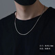 羅泰老銀匠 925銀韓版時(shí)尚飾品 男士項鏈 八面蛇骨鏈單鏈 禮物銀鏈子 50厘米（2.0mm粗八面蛇骨鏈）