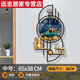 新款大氣創(chuàng)意掛鐘鐘表客廳現(xiàn)代餐廳掛墻時尚簡約輕奢家用時鐘網(wǎng)紅 WT018中號65x38厘米