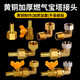 諾宜雅天然氣管接頭配件燃氣灶轉換接頭煤氣管接口四分內絲寶塔彎頭活接 【電鍍活接】轉【4分外絲】黃銅彎頭
