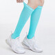 范斯蒂克 運動(dòng)襪子女跑步跳繩專(zhuān)用中高筒壓縮緩震馬拉松壓力小腿瑜伽長(cháng)襪 藍 YZ20134 均碼