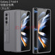 奧凱羅 三星Z Fold4手機殼galaxy折疊屏保護套SM-F9360鏡頭全包防摔時尚簡約男女新款 三星Z Fold4-【冷山灰】