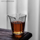 美克杰日式耐高溫加厚高硼硅玻璃水滴公道杯均杯分茶杯茶海透明玻璃水杯 亮面四方公杯 230ml 一個(gè)