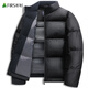 杉杉（FIRS）鵝絨面包羽絨服男冬季新款商務(wù)立領(lǐng)加厚行政干部保暖外套726 黑色 175/92A/L 鵝絨：183g