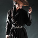妙優(yōu)可漢服男裝古風(fēng)俠客帥氣刺繡交領(lǐng)男女黑紅交領(lǐng)全套酷颯俠漢服古裝 黑色鶴鳴全套衣服+護(hù)腕 1 XL