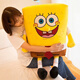 桑菽海綿寶寶公仔毛絨玩具大號派大星玩偶睡覺(jué)抱枕床上布娃娃女友禮物 55厘米海綿寶寶 ()