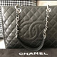 香奈兒（Chanel）【二手99新】香奈兒Chanel CF jumbo GST 黑色 荔枝皮 手提 單肩 女士手袋 女包 黑銀（98新）
