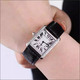 【二手99新】卡地亞（Cartier）女表坦克系列石英奢侈品腕表 【W(wǎng)STA0028】中號(hào)皮帶鑲鉆34x27mm 進(jìn)口手表+全國(guó)包郵+終身售后