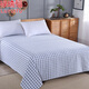 祿瑞福家紡 純棉老粗布床單單件 無(wú)拼接整幅單人雙人全棉條紋格子 清影 1.5米床(1條床單2.0x2.3m)