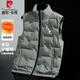 皮爾卡丹（pierre cardin）棉馬甲秋冬季新款加棉加厚保暖冬裝坎肩上衣背外套 綠色 2XL
