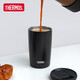膳魔師（THERMOS）保溫保冷杯不銹鋼咖啡杯男女生高顏值簡(jiǎn)約便攜隨手杯夏季辦公水杯 黑色 415ml