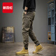 新百倫2025冬季美式簡(jiǎn)約復古束腿休閑褲男百搭痞帥工裝男生加厚修身褲子 咖啡軍 常規 秋冬季抗粘毛不掉色 31 (170) 適合130-140斤左右
