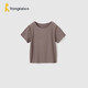 童泰（TONGTAI）嬰兒T恤夏季衣服兒童休閑外出短袖上衣TS42X489-DS琥珀棕110cm