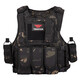 雅科達戰術(shù)背心戶(hù)外用品裝備軍迷野戰戰術(shù)馬甲男從林探險戰術(shù)服 黑CP 加防震泡沫板一對