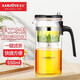 金灶（KAMJOVE）耐熱玻璃泡茶壺 按壓式過(guò)濾網(wǎng)茶水分離飄逸杯 TP-165 550ml