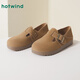熱風(fēng)（Hotwind）復(fù)古勃肯鞋春季新款女士平底兩穿單鞋百搭休閑厚底女鞋 08杏色 37 235mm