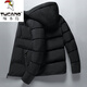 啄木鳥(niǎo)（TUCANO）棉衣男士2025冬季韓版潮流加厚棉服休閑保暖外套潮牌棉襖子冬裝 黑色 2XL (130-150斤)