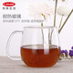 利快 玻璃茶壺日本茶具不銹鋼過(guò)濾內(nèi)膽耐熱玻璃花茶壺辦公室泡茶器 茶杯450ml