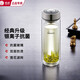 希諾（HEENOOR）抗菌杯99%抗菌率玻璃杯健康飲水雙層隔熱辦公高檔茶杯男女便攜杯 新品-銀離子抗菌杯-360ml-9303