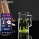 明尊（LIGHTKING）手工吹制高硼硅玻璃杯茶水杯帶把手牛奶杯辦公室透明泡茶杯冷水杯 CP'36（280ml）