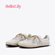 Bella Lily春季潮流灰色德訓(xùn)鞋女網(wǎng)面透氣板鞋顯瘦平 米白 38