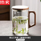 泉莫玻璃杯茶杯大容量1000家用茶水分離泡茶杯男士喝水杯子耐熱日式 1000透明蓋杯無內(nèi)膽
