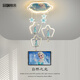 品燈雅舍（PDYS Lighting）女孩臥室吊燈護(hù)眼智能離線語音聲控超亮女童少女愛莎小公主房間燈 【艾莎公主】天貓智能+離線語音
