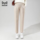 貓人（MiiOW）孕婦褲褲子春夏外穿大碼西裝西褲夏季通勤職業(yè)長(cháng)褲孕婦裝 1071杏色【秋冬款】 XXXL