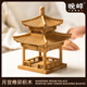 晚峰月宮 中國古建筑隼牟榫卯積木結(jié)構(gòu)模型國潮拼裝拼搭親子玩具擺件 月宮