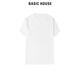 BASIC HOUSE/百家好白色純t恤女2024夏季新款正肩打底百搭洋氣寬松短袖女 白色Y領(lǐng) M