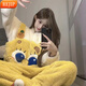 REJIP卡通動(dòng)漫海綿寶寶連體睡衣女秋冬季珊瑚絨加厚保暖可外穿家居服男 連體海綿寶寶 L