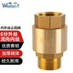 薇凡（weifan） 全銅加厚內(nèi)外絲止回閥 水管水表止逆閥彈簧單向閥立式 6分外絲流向內(nèi)絲立式止回閥