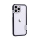 閃耐適用蘋果16Pro手機(jī)殼新款iPhone15promax鏡頭保護(hù)14promax鏤空背板網(wǎng)紅軟殼13por簡(jiǎn)約15plus保護(hù)套 【純邊框撞色】黑色邊框 蘋果13promax