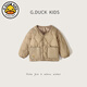 G.DUCK KIDS小黃鴨兒童輕薄羽絨棉服內膽寶寶外套中小童保暖男女童冬校服內搭 卡其色 110 建議身高100cm左右