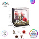 biOrbFLOW15L生態(tài)金魚缸家用辦公室桌面創(chuàng)意禮品方形亞克力水族箱 15L黑缸MCR燈+圖片造景2