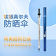 Umenice鈦銀高爾夫防曬傘UPF50+超大傘面長(zhǎng)柄太陽(yáng)傘戶外遮陽(yáng)傘男直桿傘 專(zhuān)業(yè)環(huán)保銀膠防曬傘（外銀內(nèi)藍(lán)）