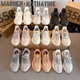 馬登·凱瑟琳（MADDEN KATHAYINE）休閑鞋男350莆田鞋滿(mǎn)天星夏季新款透氣跑步旅游戶(hù)外運(yùn)動(dòng)鞋老爹鞋 椰子鞋白色滿(mǎn)天星-高版本真爆 請(qǐng)選擇合適尺碼