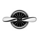 bbdd空軍二號(hào)車(chē)載香水汽車(chē)用出風(fēng)口香薰車(chē)內(nèi)香氛裝飾小風(fēng)扇亮銀簡(jiǎn)裝
