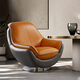 法雷爾法雷爾(FARRELL輕奢現代客廳頭層牛皮設計師位沙發(fā)椅真皮單人沙發(fā) 【102*92*91】全真皮艾瑪橙