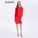 PORTS寶姿春夏新品女裝春夏優(yōu)雅碎花長袖連衣裙LM8D002KWB008 WATERMELON RED M (6)