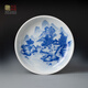 玖廷景德鎮手工壺承茶承壺墊高端干泡茶托青花瓷功夫茶具陶瓷小茶盤(pán) 潺溪入耳